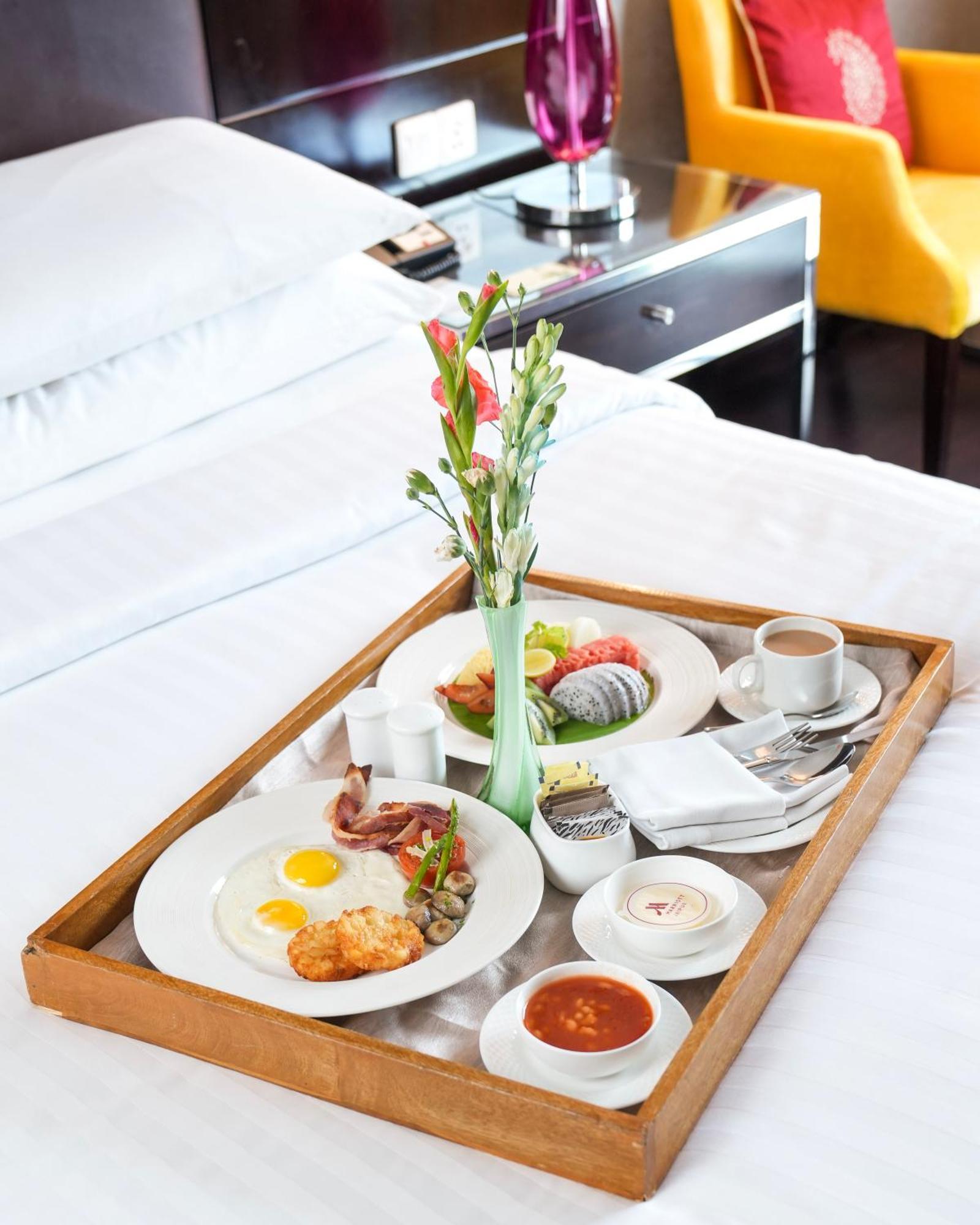 Jaipur Marriott Hotel Exteriér fotografie Room service breakfast